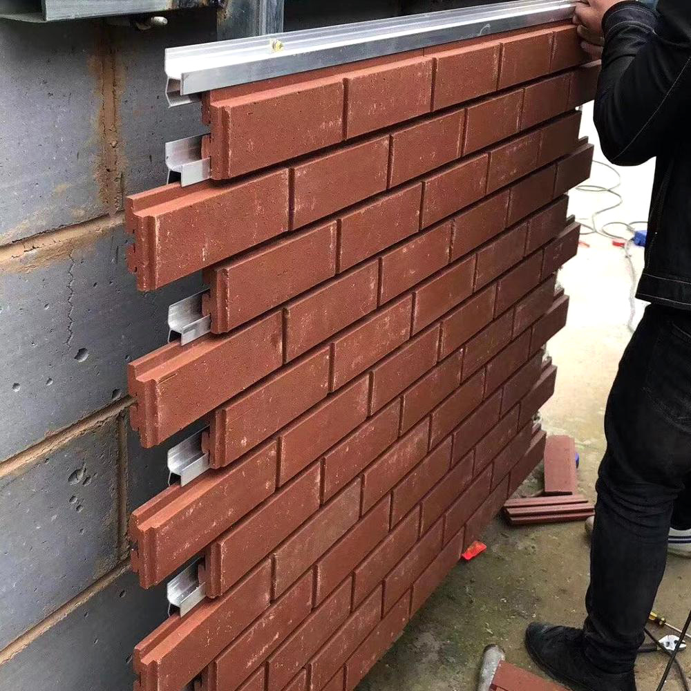 اجرای نمای آجری به روش خشک