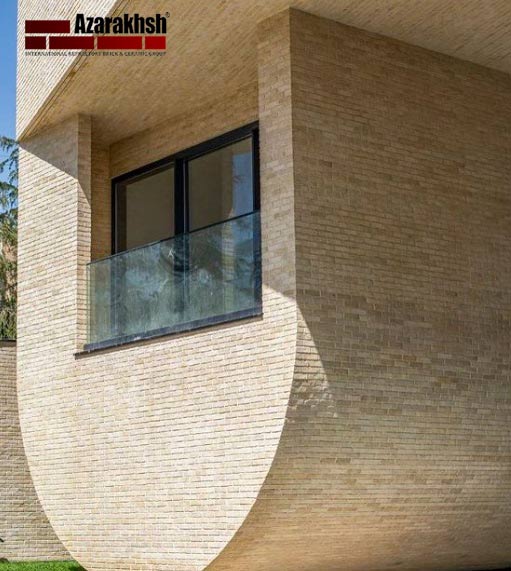 آجرنما نسوز رستیک آذرخش-طوسی هلندی-AR300-پروژه حیاط مرکزی