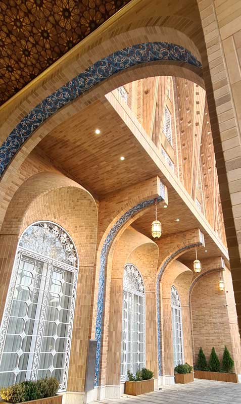 آجر نسوز شاموتی نما AP40- هتل چهار باغ اصفهان