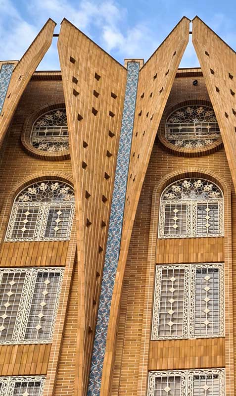 آجر نسوز شاموتی نما- AP40- هتل چهار باغ اصفهان