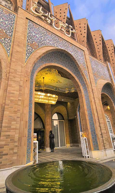 آجر نسوز شاموتی نما-آجر پلاک AP40- هتل چهار باغ اصفهان