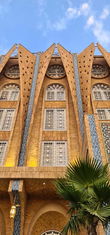 آجر نسوز شاموتی نما AP40- هتل چهار باغ اصفهان